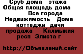 Сруб дома 2 этажа › Общая площадь дома ­ 200 - Все города Недвижимость » Дома, коттеджи, дачи продажа   . Калмыкия респ.,Элиста г.